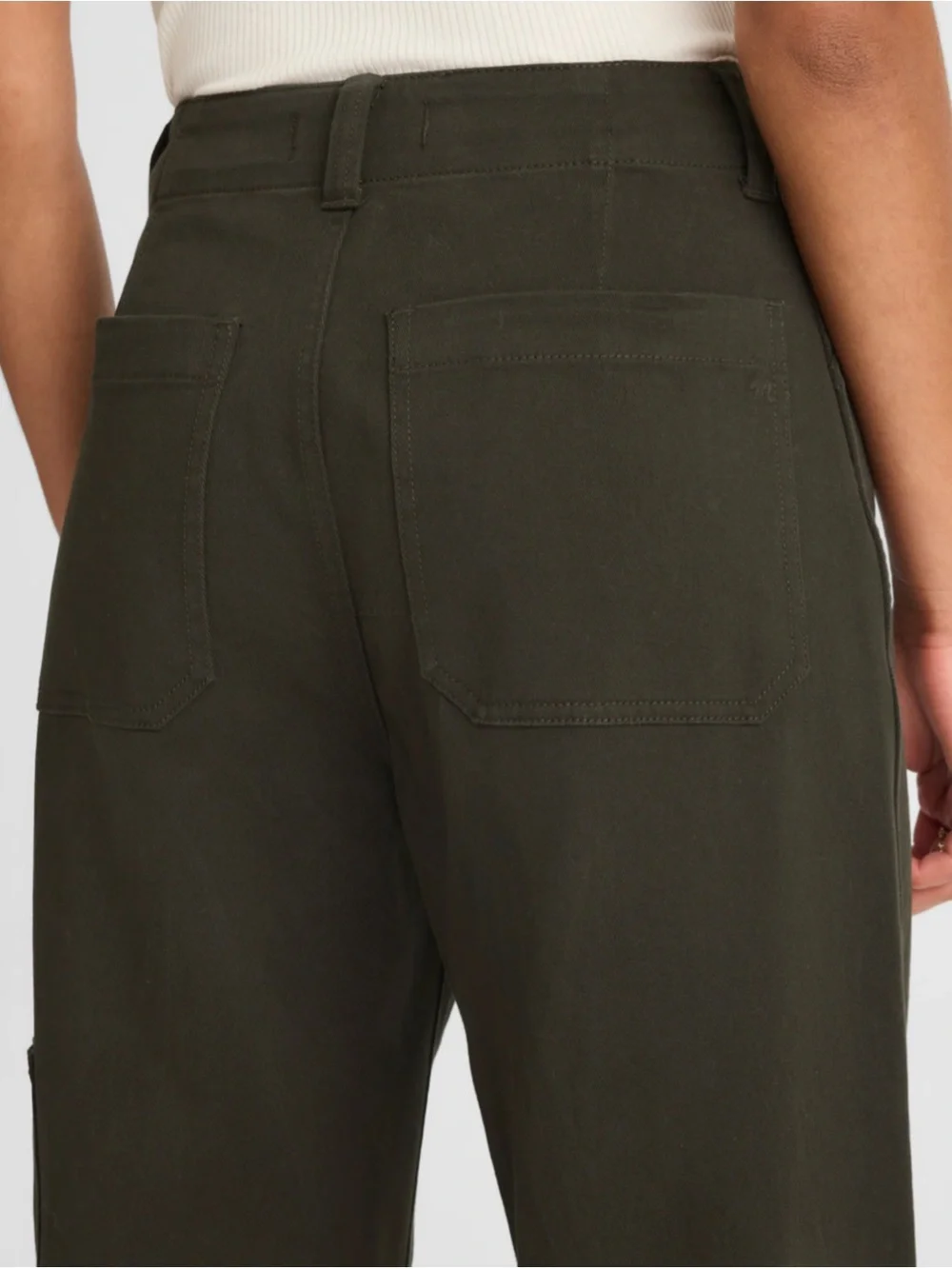 MADEWELL | NWT The Balloon Barrel Leg Pant in Midnight Olive, Size 25